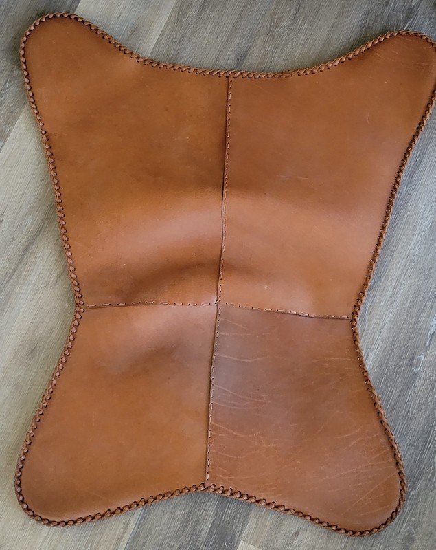 Handmade Leather Butterfly Chair  Relax Arm Chair Replacement Only Cover