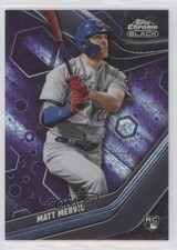 2023 Topps Chrome Black Purple Mini-Diamond Refractor /150 Matt Mervis #84 fm0
