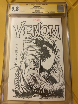 9.8 Venom 1 Al Milgrom Sketch Eddie Brock