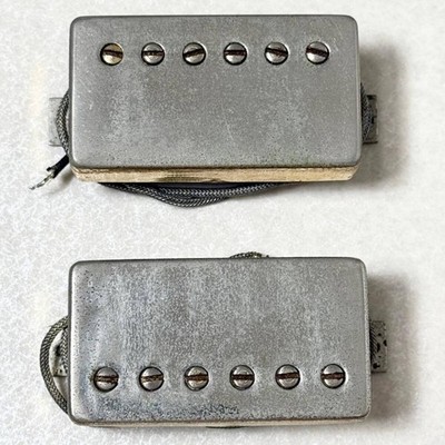 GIBSON Gold PAF Humbucker Pickup Set Pat No 2737842 1980s Vintage Tested