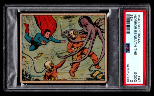 1940 Gum Inc Superman #47 Horror Beneath The Sea — PSA 2