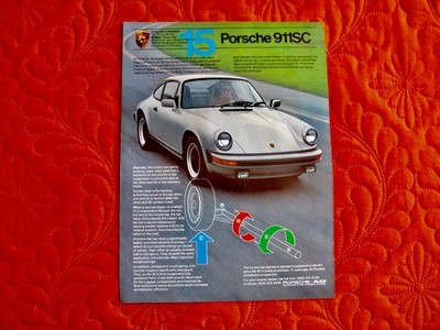 1982 PORSCHE 911 SC  - Original Print Car Magazine Ad - Excellent Cond