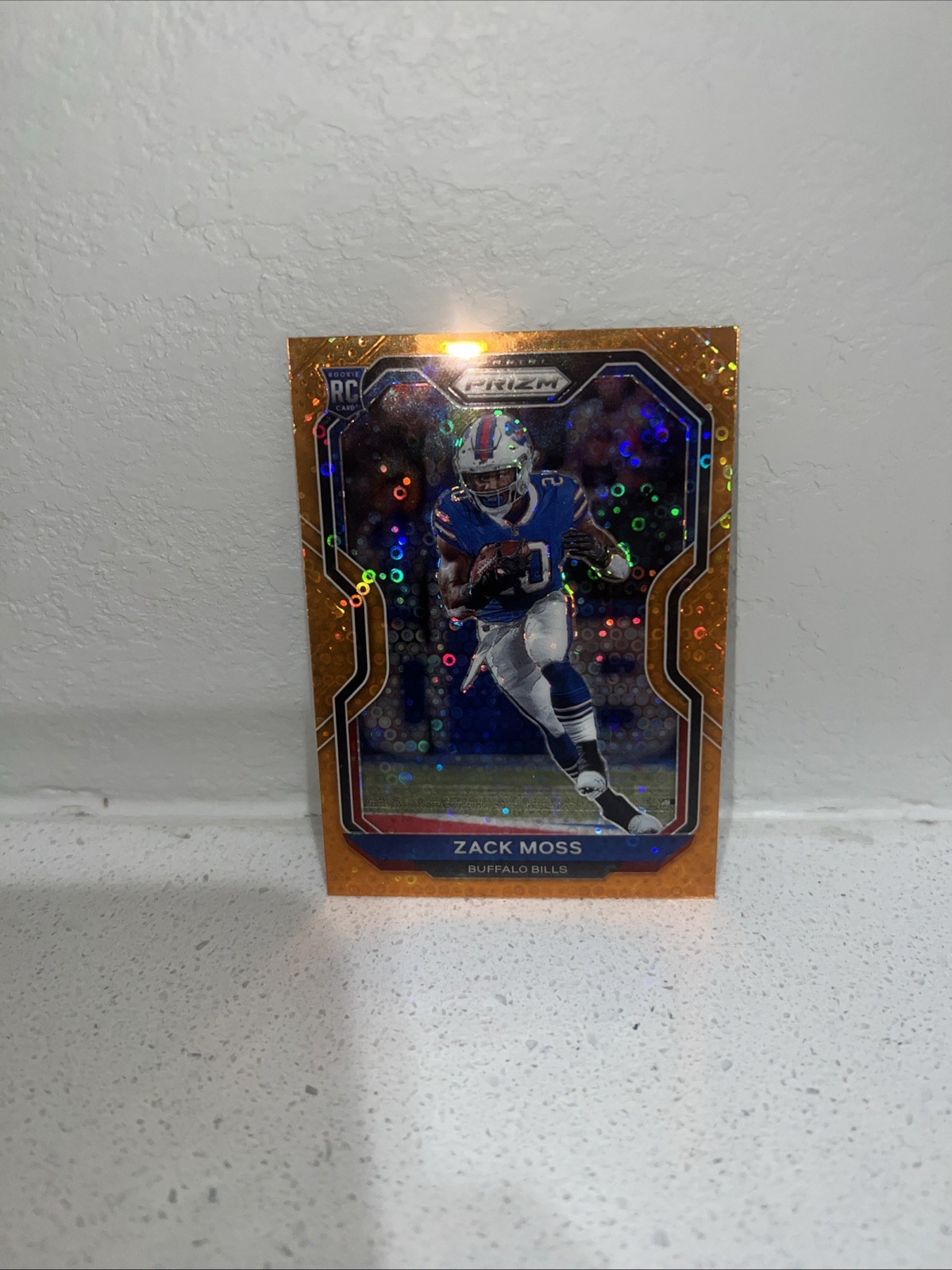 2020 Panini Prizm - Rookie Zack Moss #311 Orange Disco Prizm (RC)