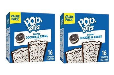 Pop-Tarts Frosted Cookies and Creme Toaster Pastries, Breakfast -27oz (32 Count)