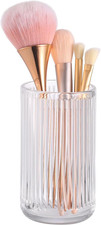 Makeup Brush Holder Organizer, Crystal Glass Makeup Brushes Storage Holder, Vint