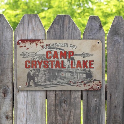 Welcome to Camp Crystal Lake - Friday the 13th Metal Sign