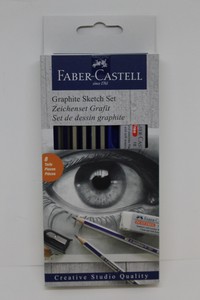 Details About Faber Castell Graphite Sketch Set 8 Piece Setnew