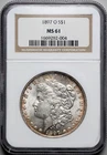 1897-O Morgan Dollar, NGC MS 61