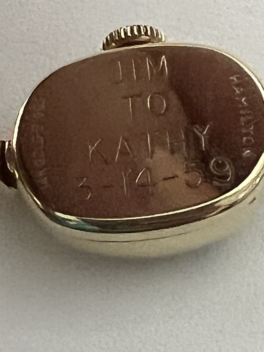 Vintage Lady Hamilton 14k Yellow Gold Biggs Watch 1955 Winds Vintage Lady Hamilton 14k Yellow Gold Biggs Watch 1955 Winds