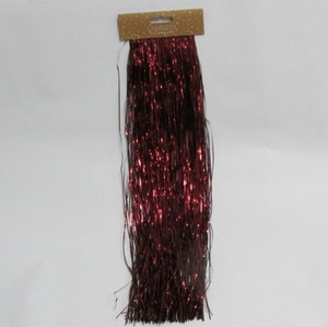 Christmas Lametta Red Tinsel Strands Xmas Tree Decorations Angel