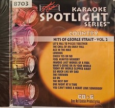 SC8703 GEORGE STRAIT  NEW WRAPPED IN PLASTIC SOUND CHOICE KARAOKE LOT K