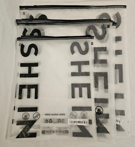 Lot of 12 SHEIN Zipper Lock Various Size Storage Zip Resealable Zipper