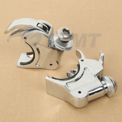 41mm Windshield Clamps Fit For Harley Dyna Wide Glide Softail Night Train 88-13 - Picture 7 of 7