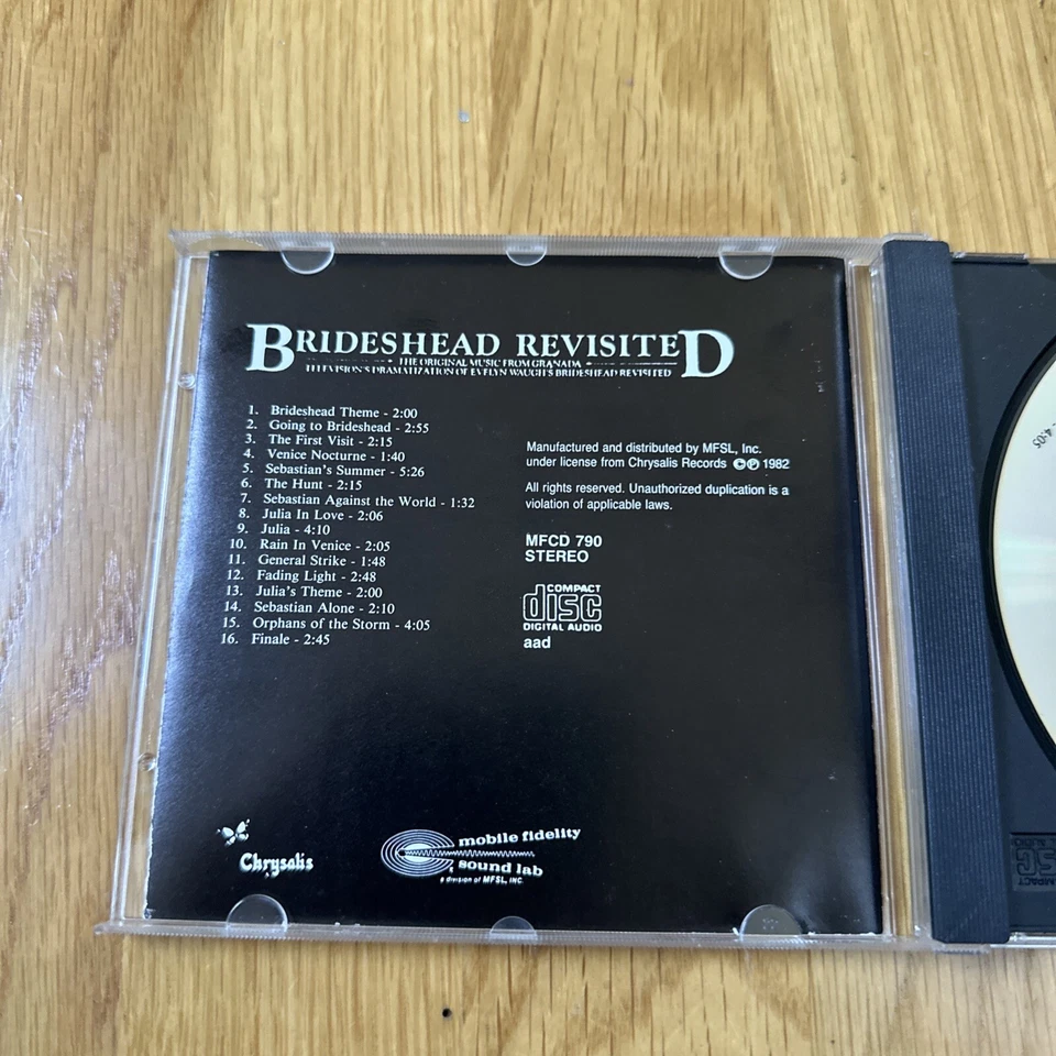 Original Master Recording MFSL Mobile Fidelity Brideshead Revisited CD Silver Foto 3 de 4