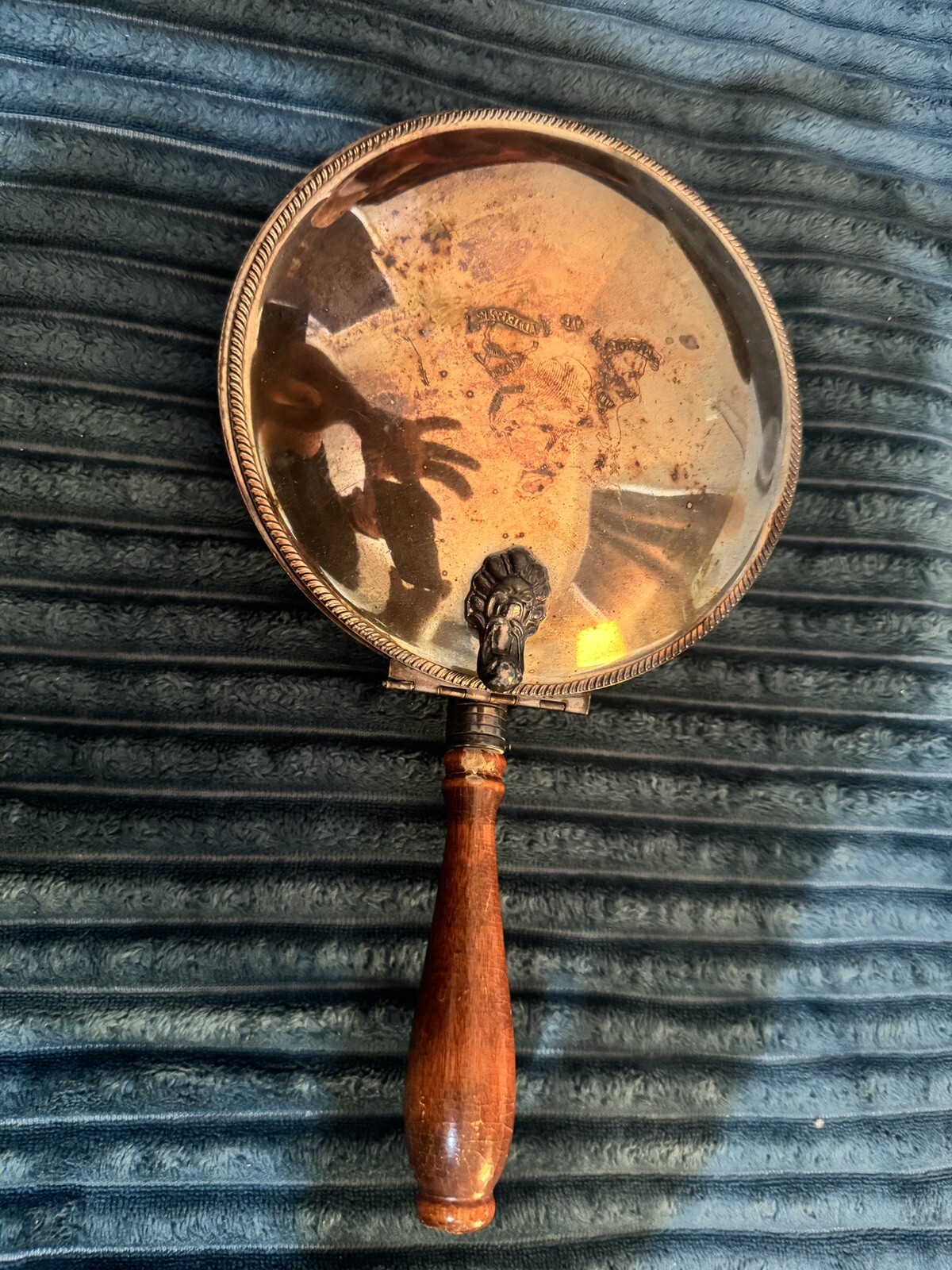 Vintage National Silver Co. Copper Clad Silent Butler Crumb Catcher