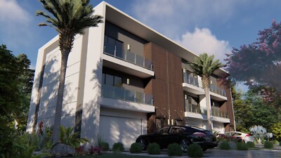 BLUEPRINTS MODERN MULTIFAMILY 3-STORY TOWNHOUSE PLAN ARCHUP #115