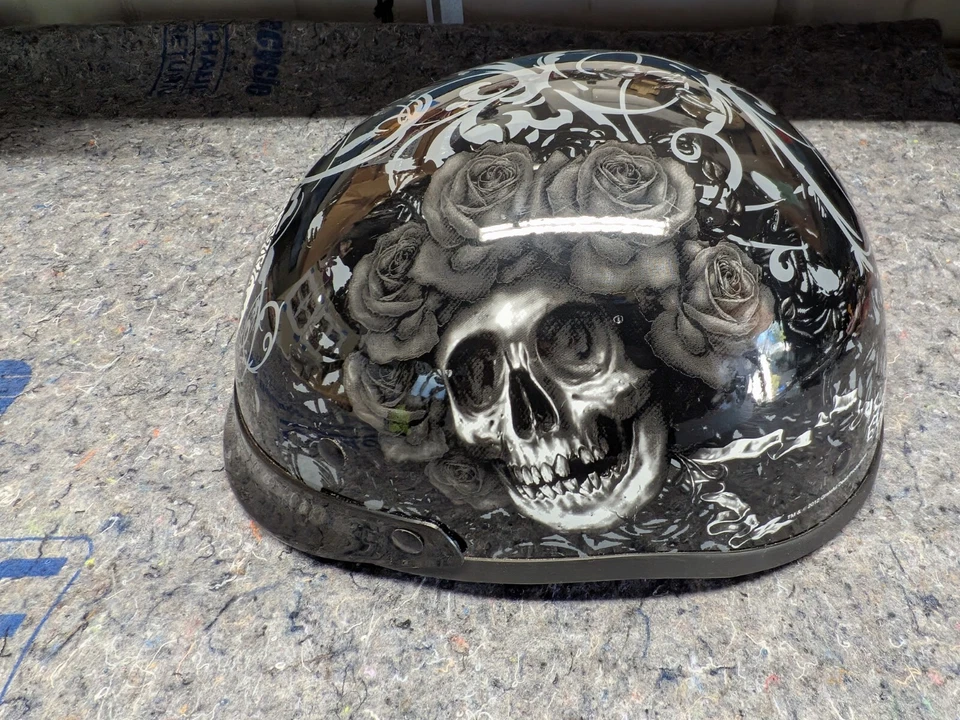 Casco de motocicleta Bertha XXL Grateful Dead Skid Lid edición limitada 2012 Foto 4 de 4