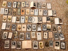 RARE ANCIENT LOT ORIGINAL DEATH CARDS : Stunning & Special - 1900's ITALY !!!