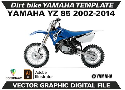 YAMAHA YZ 85 2002-2014 Template Vector Format Ai CDR EPS M85 | eBay YAMAHA YZ 85 2002-2014 Template Vector Format Ai CDR EPS M85 | eBay