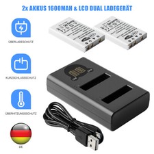 2x Akku und Ladegerät für Nikon Coolpix 3700 P100 P500 P510 P520 P530 EN-EL5