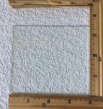  1 Vintage Replacement Clock Glass RECTANGLE FLAT 3 15/16  X 3 7/16  