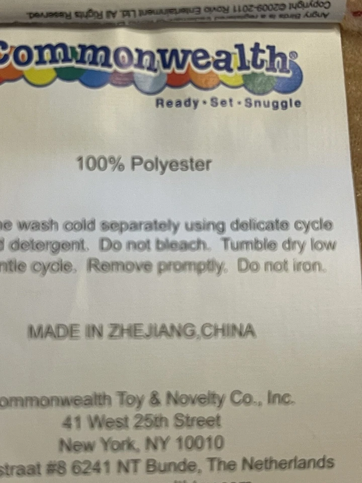 ANGRY BIRDS Throw Blanket Fleece 60” X 50” - Excellent Condition - Image 3 of 4