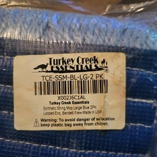 Turkey Creek Essentials Mop x(2) Heads Commercial Grade USA Made Looped End