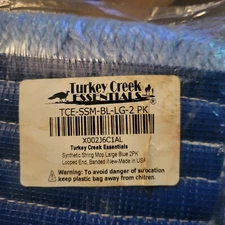 Turkey Creek Essentials Mop x(2)  Heads Commercial Grade USA Made Looped End