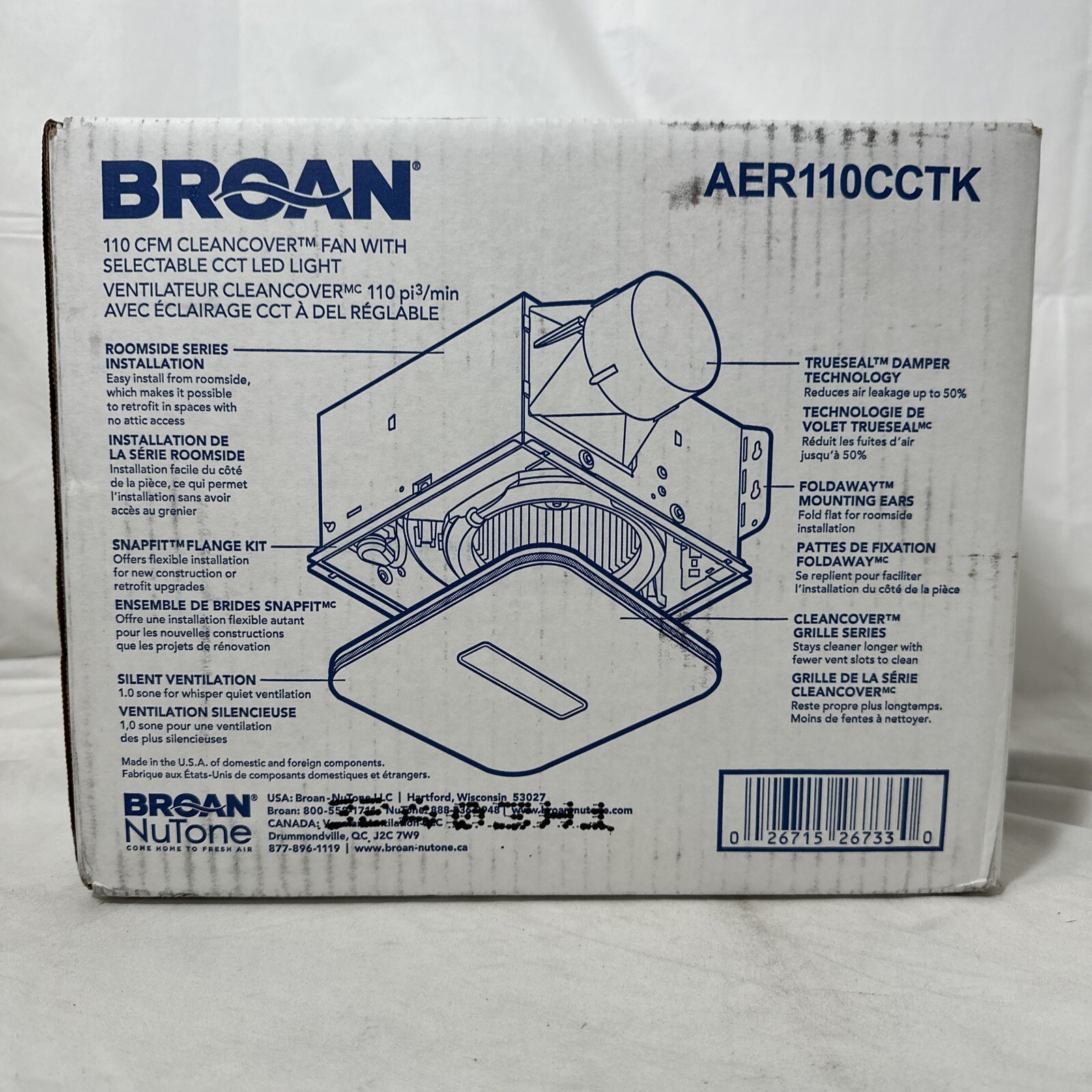 Broan AER110CCTK 110 CFM Energy Star Bathroom Exhaust Fan 26715267330 | eBay