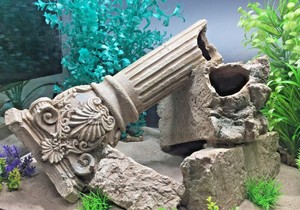 greek fish tank decorations