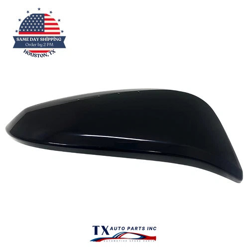 For 2014-2019 TOYOTA HIGHLANDER Passenger Side Mirror Cover Cap Paintable Black