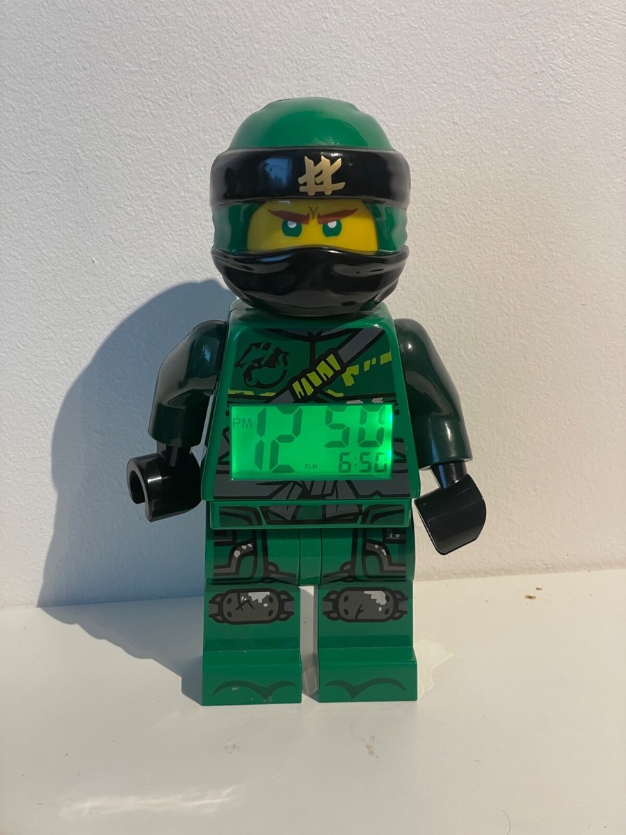 Lego Ninjago Green Ninja Lloyd ZX Digital Alarm Clock. Rare