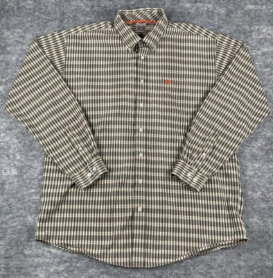 Cinch Shirt Mens L Multi Plaid Western Cowboy Button Down Long Sleeve