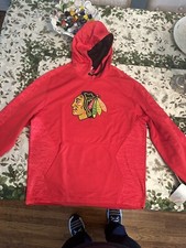 Brand New MAJESTIC NHL Chicago Blackhawks Hockey Therma Base Hoodie Mens Large