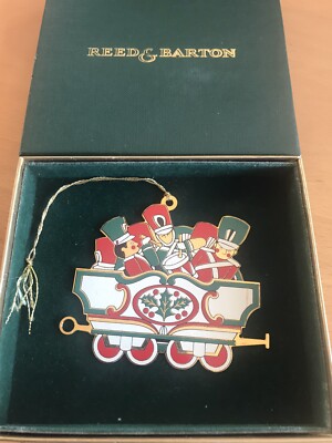Vintage Reed & Barton. USA. Christbaumschmuck in Originalverpackung - Musikanten