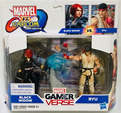 NIB Hasbro Marvel Gamerverse vs. Capcom Black Widow vs. Ryu 2-Pack