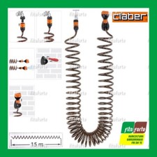 TUBO FLESSIBILE SPIRALATO CLABER 9338 A SPIRALE 15MT COMPLETO CON SUPPORTO MURO