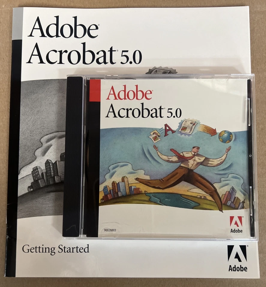 Adobe Acrobat 5.0 for Mac Education Version W/ Serial Number W/ Manual 90028803 - Image 2 of 4
