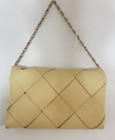 Top Shop Nude Padded Handbag With Chain Clutch