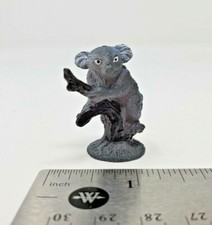 Koala on Branch Figure Toy Plastic 1.5"H Realistic Play or Diorama