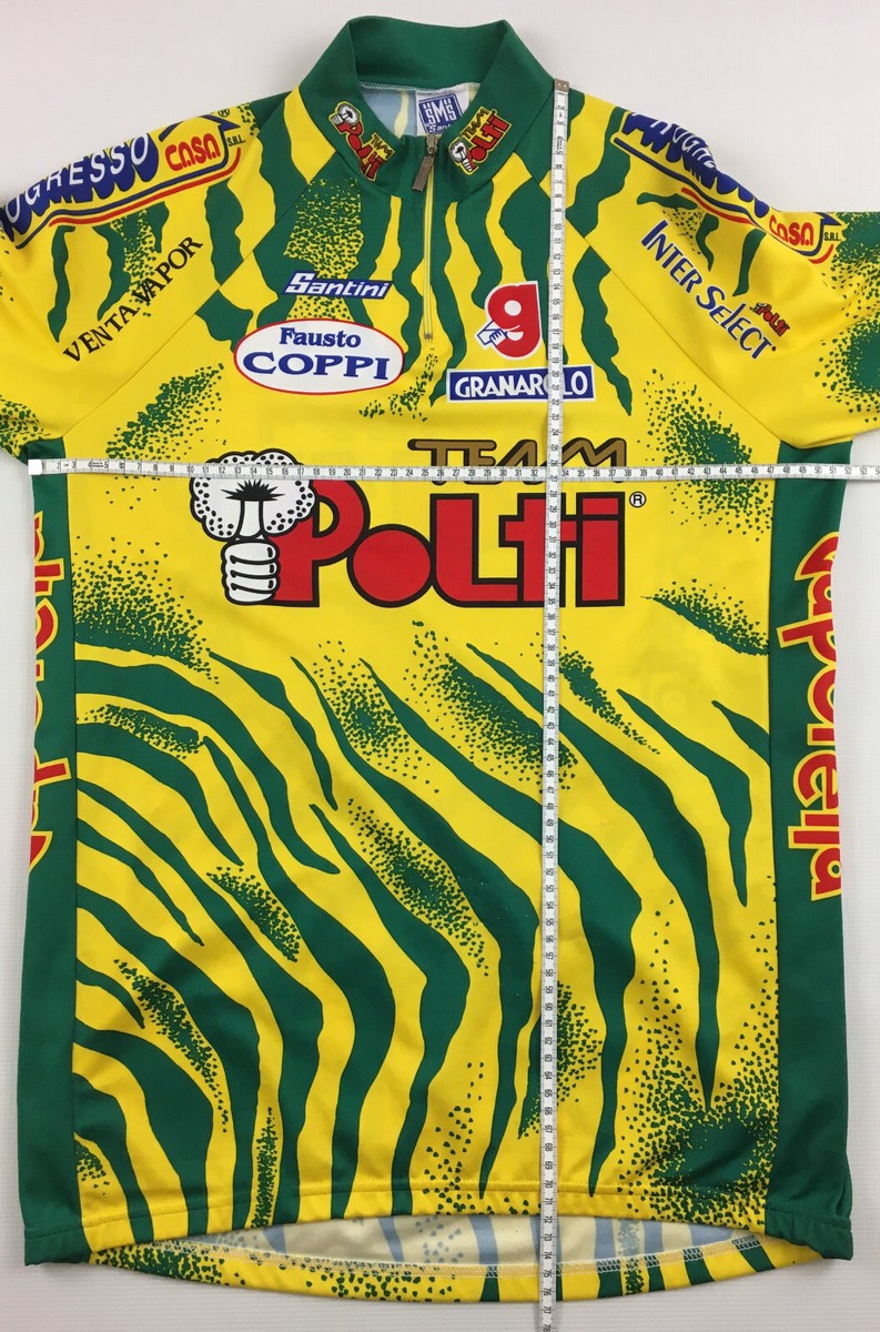 Team Polti Vaporetto 1994 Santini cycling jersey top Radtrikot