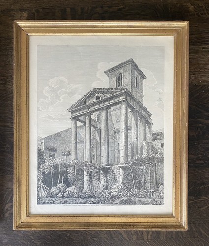 COPPIA Stampe Luigi Rossini Tempio Ercole Sibilla Tivolli Borghese Sidney Lucas - Foto 4 di 9