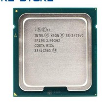 Pair 2 Intel Xeon E5-2470 V2 2.4 GHz 10 Cores SR19S LGA1356 CPU Processor 25MB
