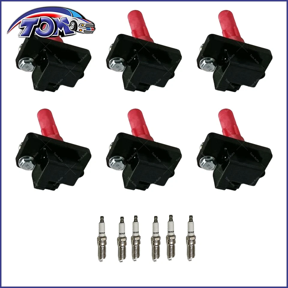 6X Ignition Coil & Spark Plug For 2006-2007 Subaru B9 Tribeca 3.0L H6 UF287 - Изображение 3 из 4