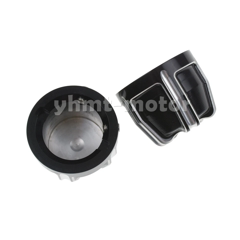 2x Tornillo de cubierta de tuerca de eje delantero negro apto para Electra Glide Heritage Softail Foto 4 de 4