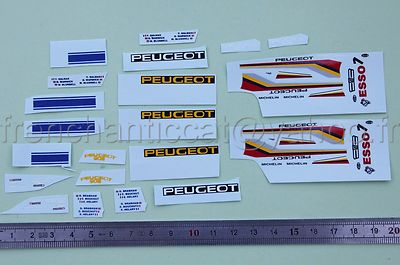 EJ Miniature Vehicle 1/43 Decal PEUGEOT 905 Dalmas Blundell Brabham HECO