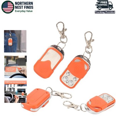 Compact 4 Remote Set for 433.92MHz Garage Doors - Reliable & Secure Access