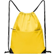 Drawstring Backpack Sports Water Resistant String Bag Sport Gym Sackpack for ...