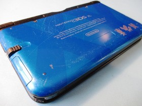 Nintendo 3DS XL Pokemon X & Y Blue Edition Worn System w/Charger FREE Ship!