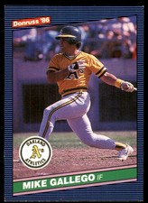 Mike Gallego 1986 Donruss #156 Athletics MLB READ FREE SHIPPING AutographDen